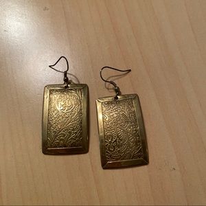 Gold African Earrings